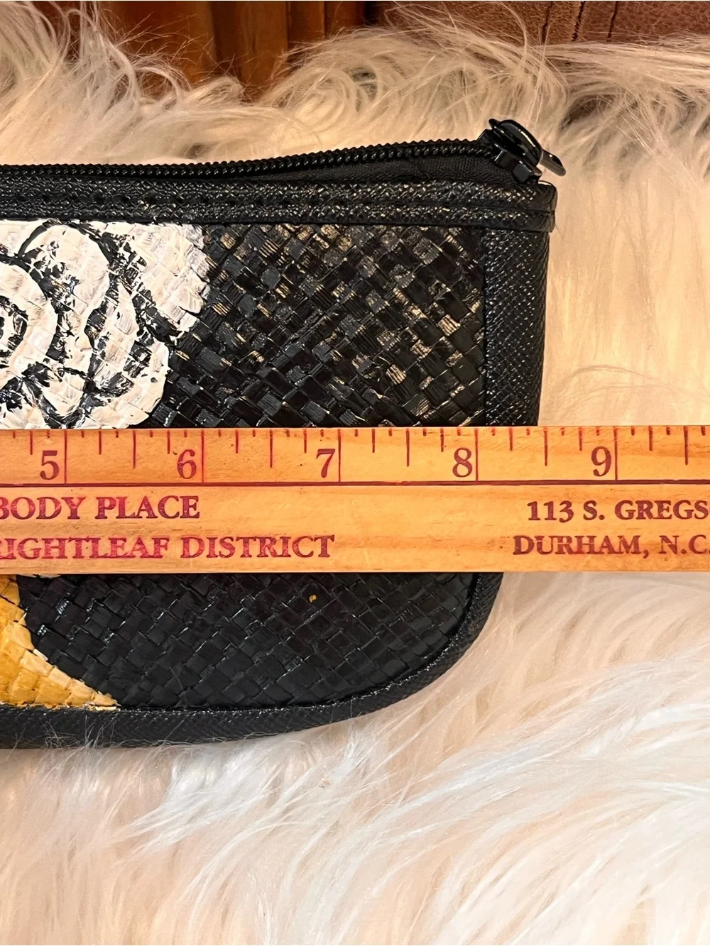 Hand-Painted  Woven Clutch with Floral Head made Philippine wrestle or clutch